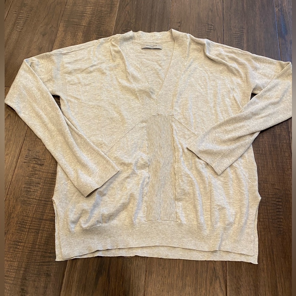 All Saints Cream Sweater